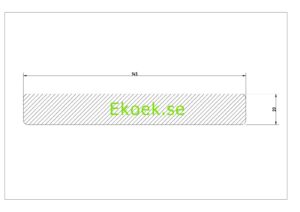 Förkolnade och borstade staketbrädor av nordisk gran